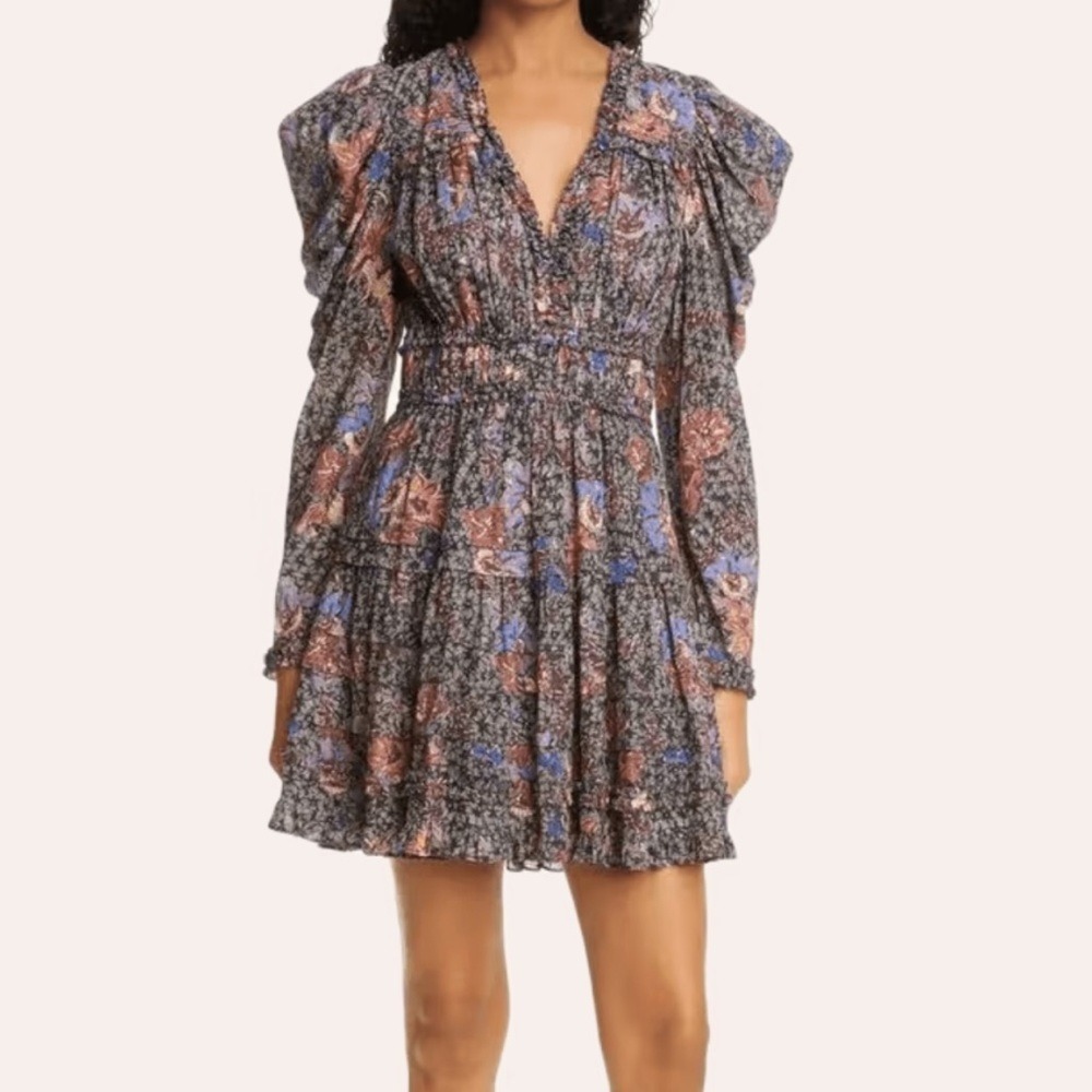 Ulla Johnson Julie‎ Floral Dress Size 4 Boho Festival